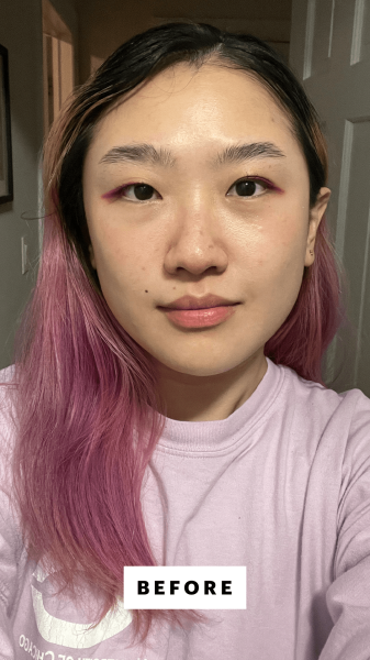 Han before applying the Haruharu Wonder Black Rice Moisture Cleansing Oil